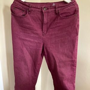 Diane Gilman Deep Pink denim pant